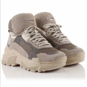 Balmain Paris Tech High Top Shoes
